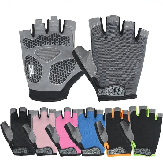 Half-Finger Cycling Gloves – Breathable Anti-Slip Shock-Absorbing Bike Gloves for Men & Women, Summer Sports & Gym Training